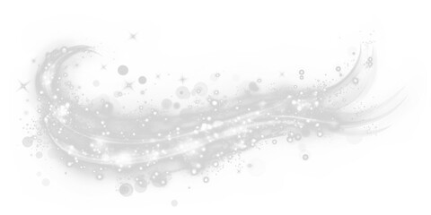 Sparkling light swirl effect with bokeh particles background Overlay PNG for your digital design needs