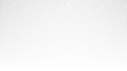 A beautiful snowfall PNG image with white snowflakes on a transparent background, ideal for winter effects