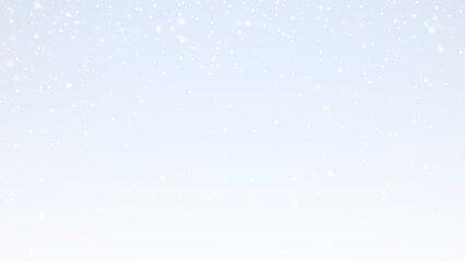 Beautiful Snowfall on Blue Background PNG Overlay Design Perfect for Winter Season Decorations and Graphics