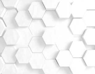 Abstract geometric pattern of white hexagons