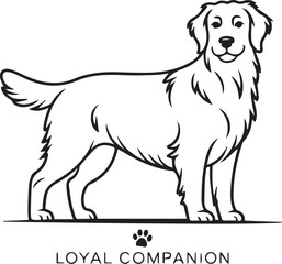 vector illustration of a dog