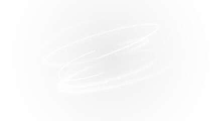 The mesmerizing white light swirl with sparkles forms glowing circles on a transparent PNG background