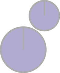 Yellow starburst with soft purple circles — modern design elements