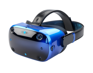 3D virtual reality headset icon isolated on transparent background. Realistic technology and immersive experience symbol, perfect for VR, gaming, simulation, innovation, digital, and futuristic design