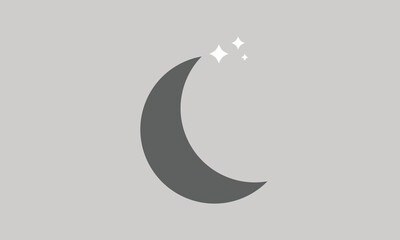 moon icon , vector illustration.