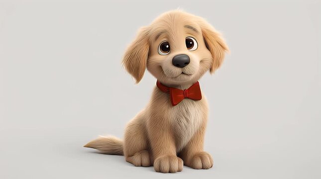 Golden Retriever Puppy Sitting