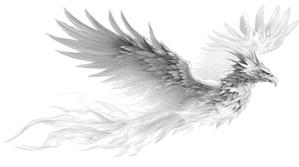 Fototapeta premium Mythical bird in flight