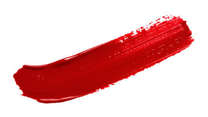 red brush isolated on white background png, ai generated