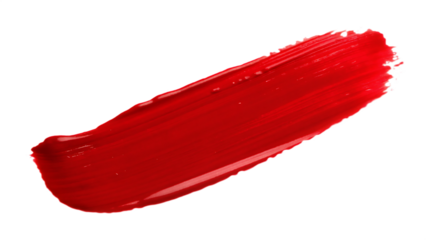 red brush isolated on white background png, ai generated