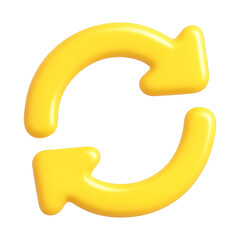 PNG Yellow arrows circular motion