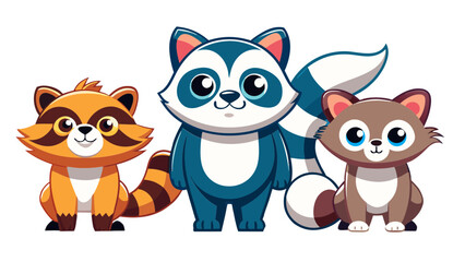 
animal, fox, cartoon, skunk, vector, dog, illustration, cat, love, set, baby, teddy, toy, fun, art, cute, pet, brown, heart, funny, character, adorable, kid, valentine, animals, childhood, farm, land