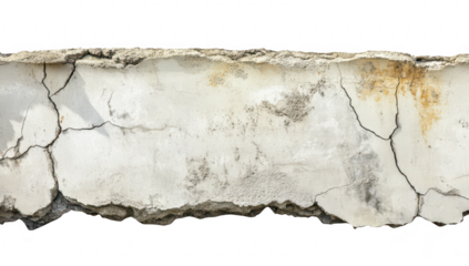 A close-up view of a weathered concrete wall displaying numerous cracks and surface imperfections. highlighting the effects of time and environmental exposure in an urban setting