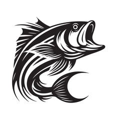 Fish Vector Illustration | Fishing Logo Design