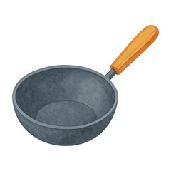 PNG Illustrated cooking pan utensil