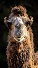 Fototapeta premium Close-up of a camel's face