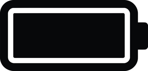 Battery vector symbol on a white background