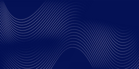 Blue background abstract with line waves and gradient variation. textured dot light modern
