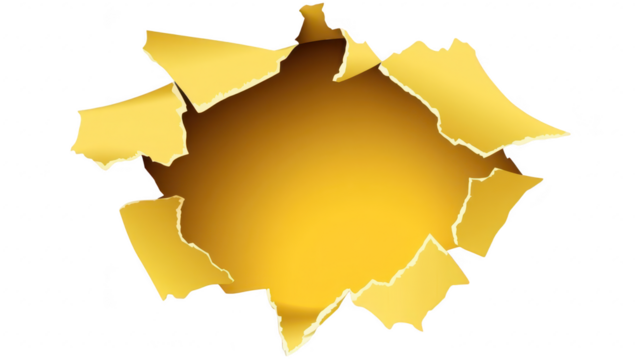 A vibrant. torn yellow paper effect revealing a golden background. perfect for creative designs. invitations. or advertisements. an artistic and dynamic visual element