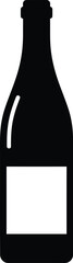 Vector Wine bootle icon vector on white background Design