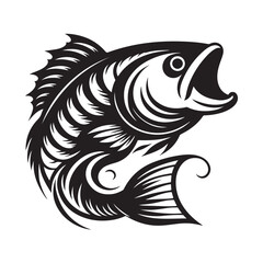 Fish Vector Illustration | Fishing Logo Design