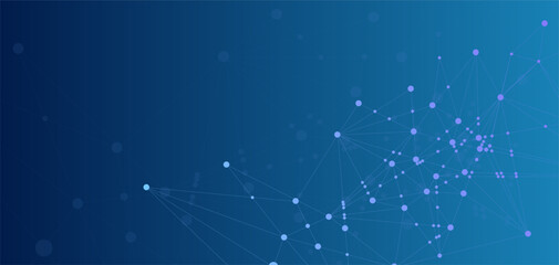 Fototapeta na wymiar Network background. Connection Concept. Vector Technology Background