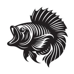 Fish Vector Illustration | Fishing Logo Design