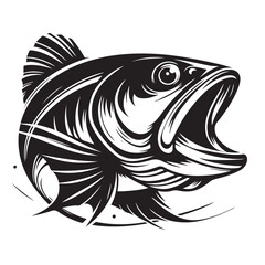 Fish Vector Illustration | Fishing Logo Design