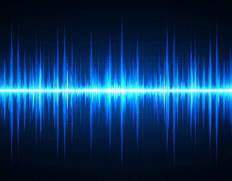 Abstract blue wave pattern on a dark background