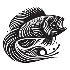Fish Vector Illustration | Fishing Logo Design