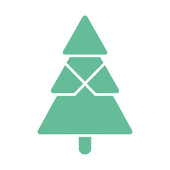 christmas tree vector illustration