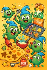 Whimsical Christmas Baking Chaos