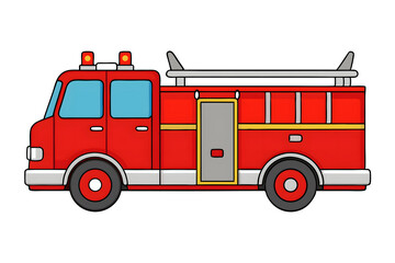 fire truck with fire extinguisher