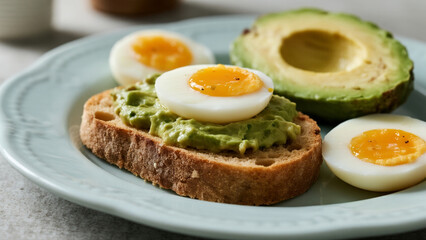 fried egg with toast 80798