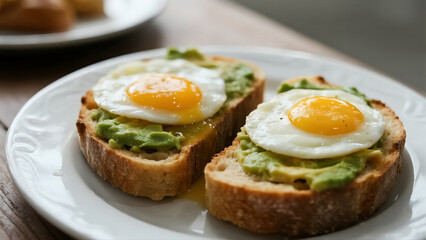 fried egg with toast 6585796