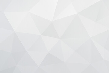 Fototapeta premium Abstract geometric white and gray polygonal background texture