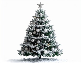 christmas tree on white background