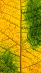 Obraz premium Close-up of a leaf vein