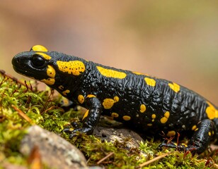 Fototapeta premium Close-up of a salamander