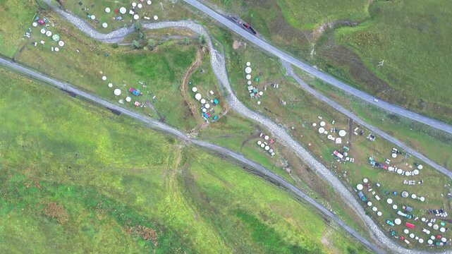 Aerial Time-lapse Photography Video of Tangbula Hundred-mile Gallery Scenic Area in Ili, Xinjiang, China