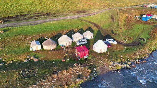 Aerial Time-lapse Photography Video of Tangbula Hundred-mile Gallery Scenic Area in Ili, Xinjiang, China