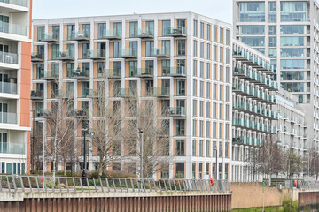 Luxury apartments in Silvertown, Newham, London, United Kingdom, 15 February 2025