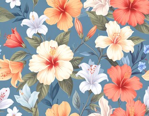 A vibrant floral pattern