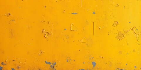 Textured yellow wall with grunge effect, faded paint, dirty, dull