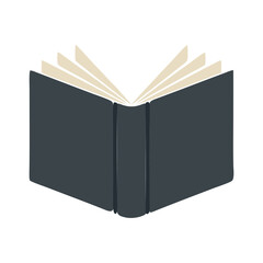 vector open book isolated on white