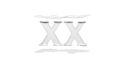 Double X Symbol with Lines.