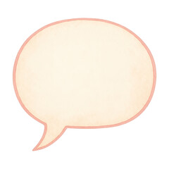 Fototapeta premium PNG Vintage speech bubble illustration.