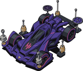 mini 4wd purple tamiya mini sport car