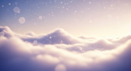 Fototapeta premium Dreamy Sky with Fluffy Clouds and Sunlight.