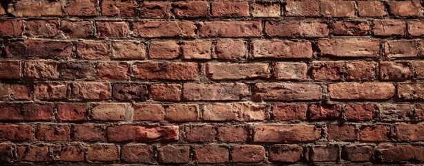 Fototapeta premium The Brick Wall Texture Background for Rustic Urban Architecture and Vintage Design