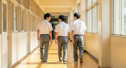 男子校のイメージ（廊下）